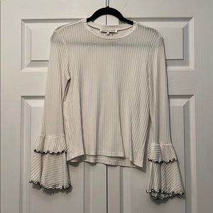 Fringe sleeved top